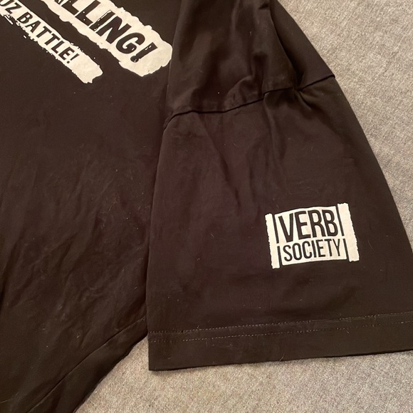 VERB SOCIETY Graphic T Shirt Clout vs Calling XL - Picture 5 of 9